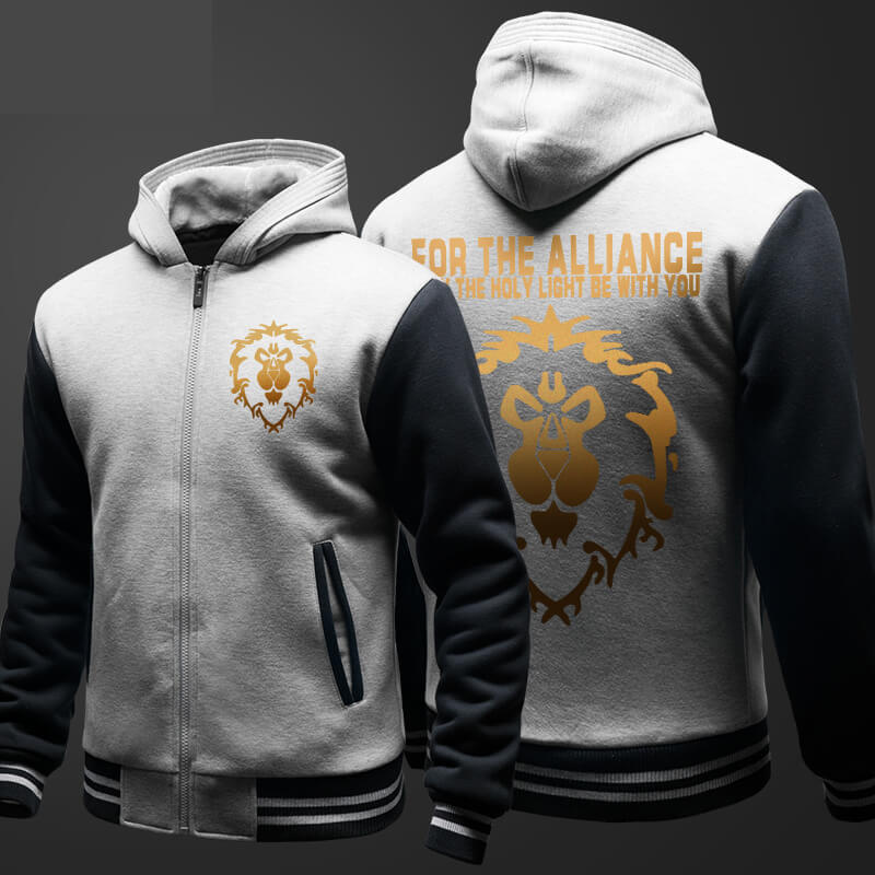 WOW For The Alliance Hoodies World Of Warcraft Fleece Sweatshirts For ...