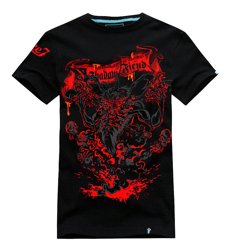 3d Black Dota 2 Hero T Shirts Shadow Fiend Designed Tees For Mens