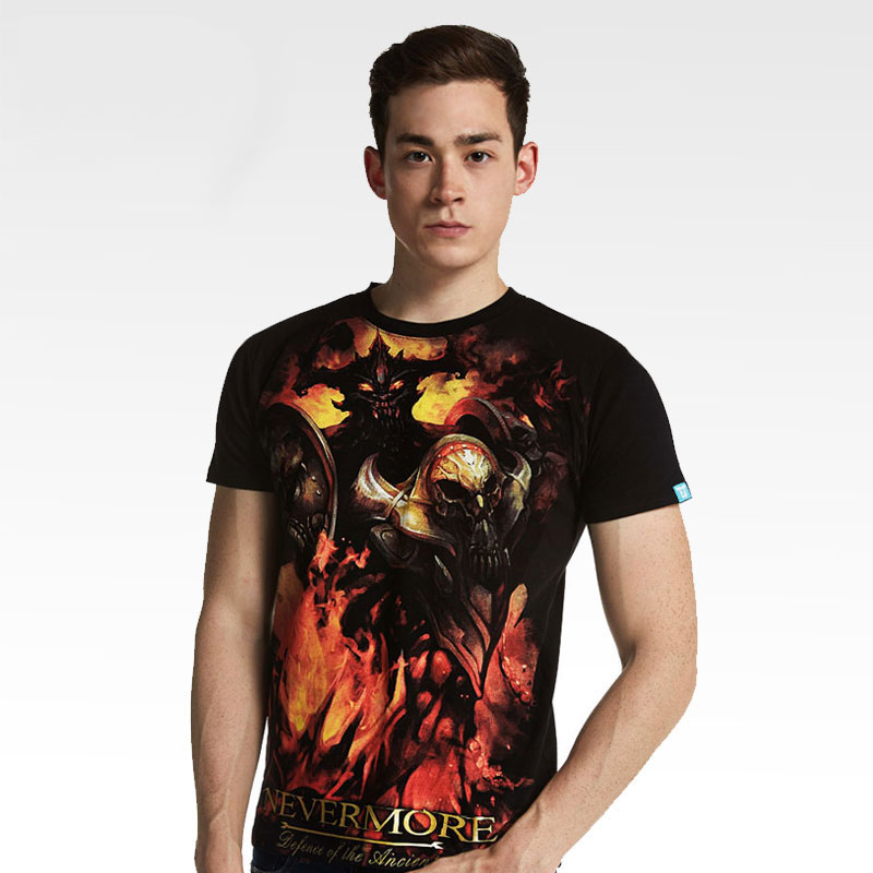 3D DOTA Black Nevermore T-shirts For Man | Wishining