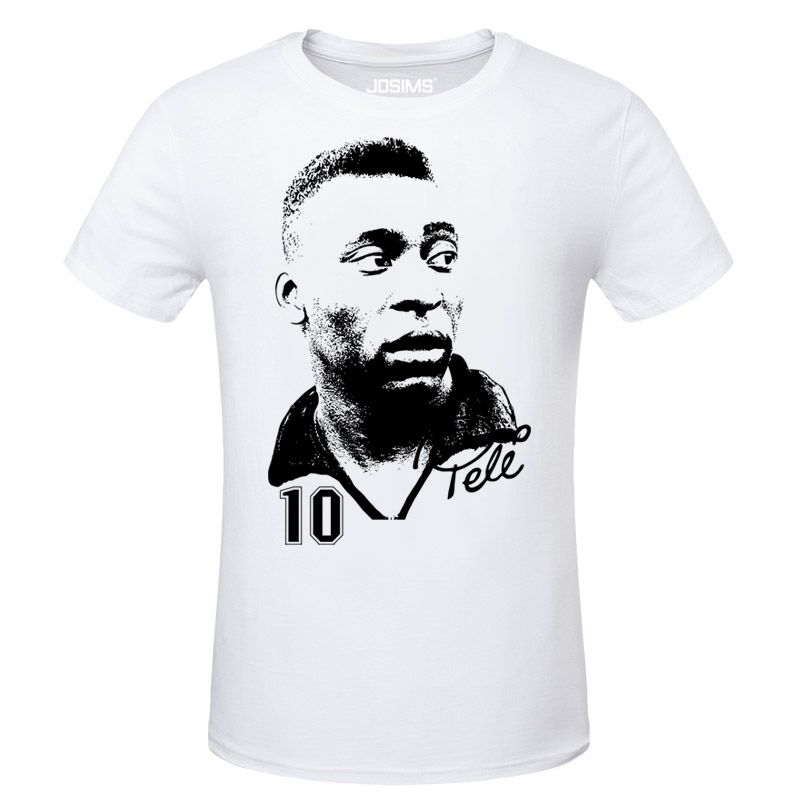 Brazil Soccer Star Pele T-shirts For Mens