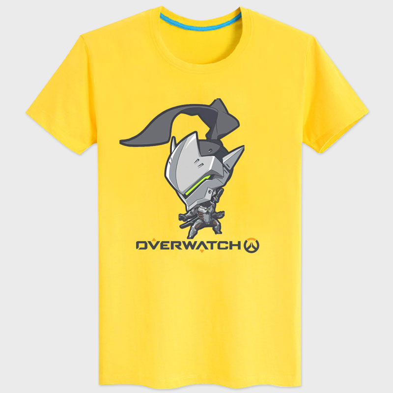 Overwatch Ow Genji T Shirt Black Blizzard Game Tees For Couples Wishining 