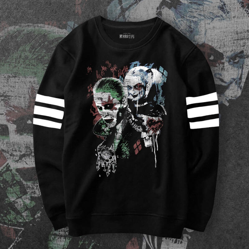 Sudaderas de harley quinn y joker hot sale