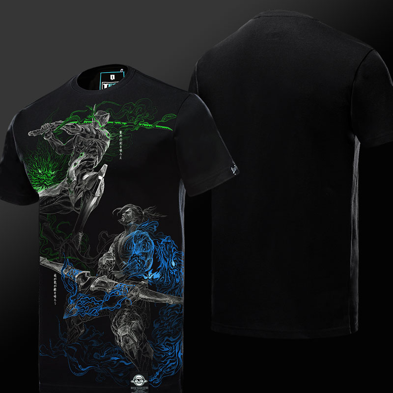 Overwatch Genji Hero Shirts Mens Black T-shirt | Wishining