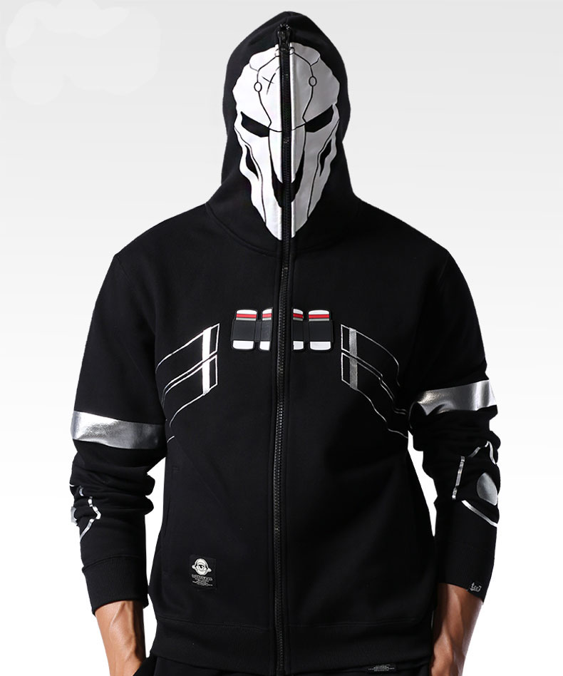 Overwatch Reaper Cosplay Hoodies Mens 