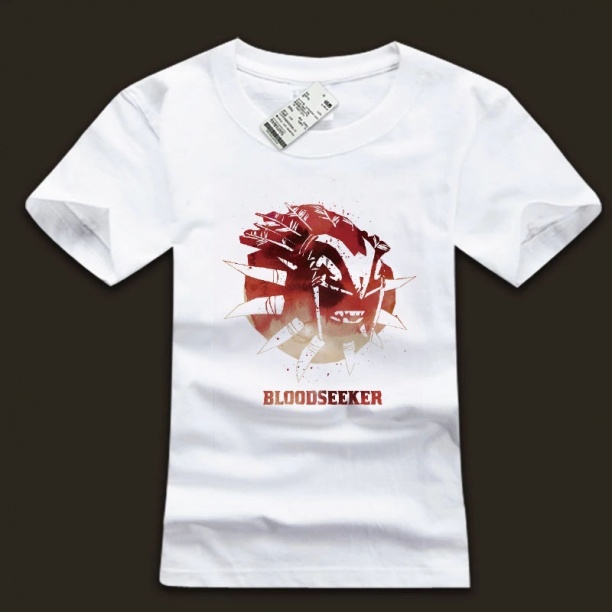 Ładna DOTA 2 Bloodseeker Tee Ink Biały Tshirt