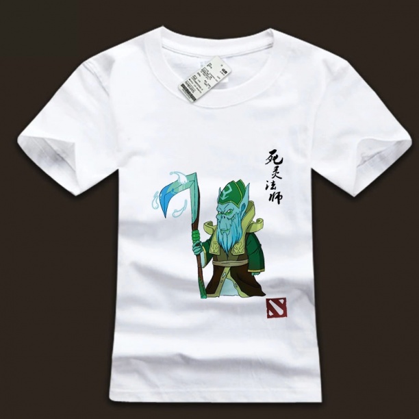 DOTA 2 Necrolyte Hero T-shirt Printed Chinese Characters