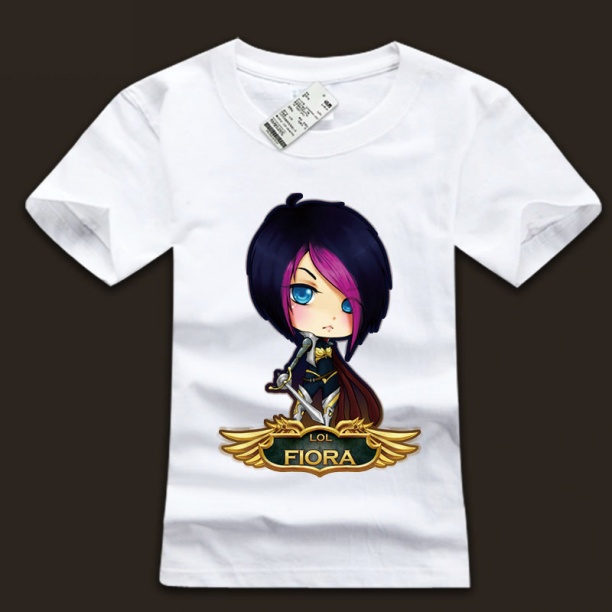 Cool league of leagends Fiora Tees For Men