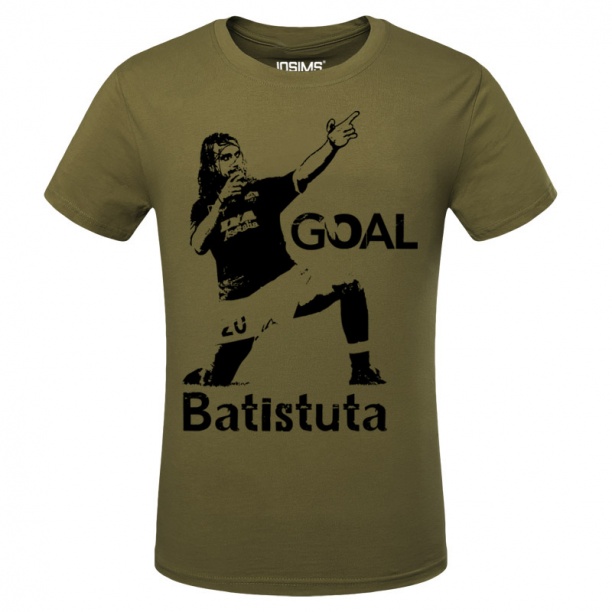 Batistuta Army Green Tshirts For Mens