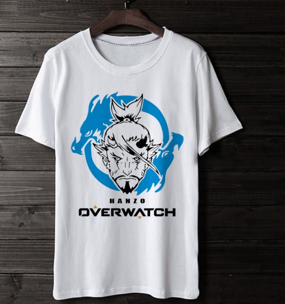 Overwatch Gaming Hanzo White Tshirt 