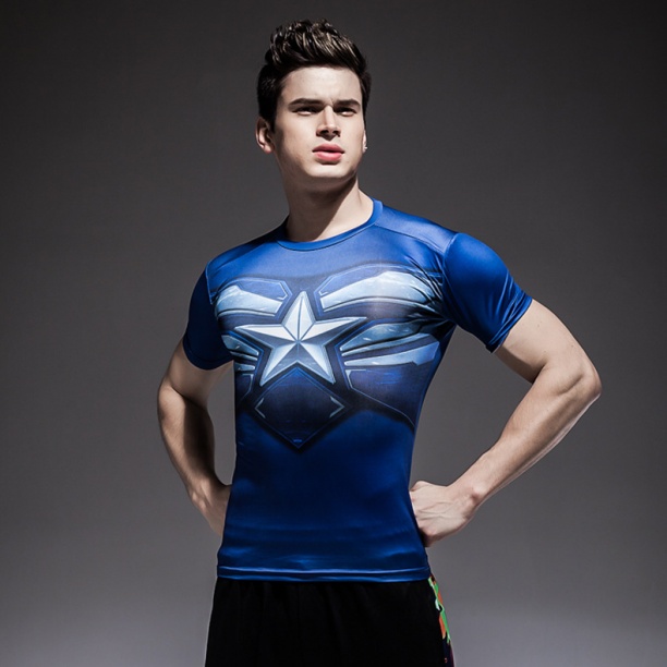 Captain America Marvel Compression Shirts 