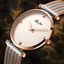 Women Watches Rose Bracelet Quartz Watch Fashion Mesh Strap Ladies Watches Elegant Dress Jewelry Clock