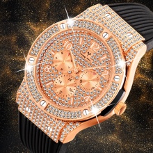 Men Watches Luxury Men's Casual Dress Premium Rubber Strap Watch Quartz Wristwatches 
