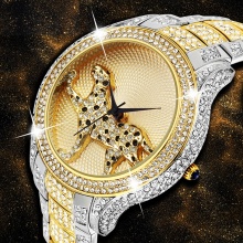 Full Diamond Best Womens Watch Brands Fashion Luxury Quartz Gold Watch