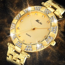 Women Quartz Diamond Geneva Lady Bracelet Wrist Watches For Women
