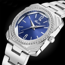 Silver Color Small Dial Square Elegant Designer Wrist Watches Waterproof For Women Gift