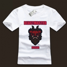 Chłodny koszulka Beastmaster Biały Tee Dota 2 Hero koszulki