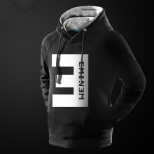 Cool Eminem Pullover Hoodie Black Mens Plus Size 4XL Sweatshirt