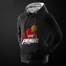Cool Marvel The Avengers Iron Man Sweater Black Superhero Hoodie