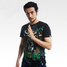 WOW Mists of Pandaria T-shirts World of Warcraft Black Tees For Men