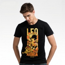 Saint Seiya Leo Black T-shirts For Boys