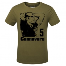 Fabio Cannavaro Army Green T-shirts For Mens