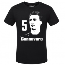 Italy Football Star NO.5 Fabio Cannavaro Tshirts