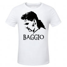 Baggio White Short Sleeve Tees For Man