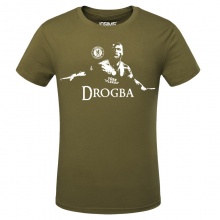 Army Green Drogba Mens Tshirts