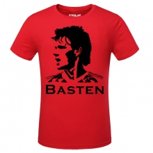 Marco Van Basten Soccer Star Red Tshirts