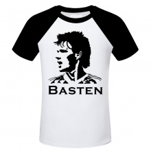 Netherlands Basten Soccer Star White T-shirts