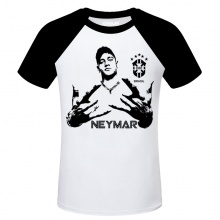 Super Soccer Star Neymar Gestures White Tshirt