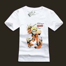 White Uzumaki Naruto Design T-shirts Naruto Tshirts For Boys