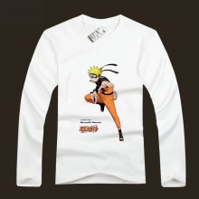 100% Cotton Uzumaki Naruto Long Sleeve T-shirts For Mens