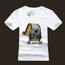 Naruto Kakashi White T-shirts For Boys