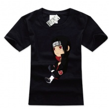 Naruto Uchiha Itachi Mens Black T-shirts