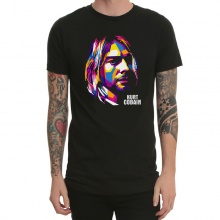 Black Mens Heavy Metal Kurt Nirvana T-Shirts