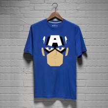 100% Cotton Blue Super Hero T-Shirts For Young Mens