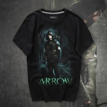 Black Arrow Mens Shirts Mavel Oliver Queen Green Arrow T-shirts
