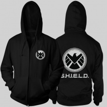 Marvel Agents Of Shield Hoodies 3xl Full Zipper Sweatshirt For Mens