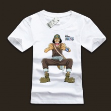 White One Piece God Usopp T Shirts With Plus Size