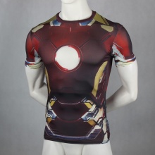Iron Man Spiderman Compression Shirt 