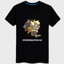 Funny Overwatch Junkrat Hero T Shirts Black Couple Tees