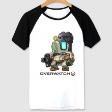 Blizzard Overwatch Game T-shirt Black Bastion Shirts
