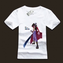 Cool One Piece Mihark Character White Cotton T-shirts