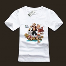 Ink Printed Monkey D. Luffy T-shirts for Mens