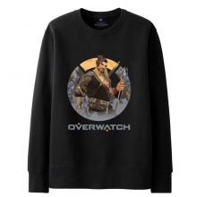 Blizzard Overwatch Hanzo Hoodie For Mens black Sweatshirt
