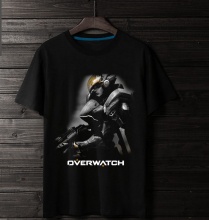 Overwatch Blizzard Fara Tshirt męskie Black Koszulka
