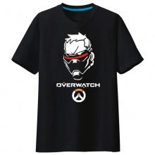 Overwatch żołnierza 76 t-shirty dla młodych czarne koszulki