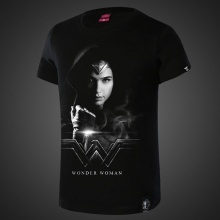 Wonder Woman Tişörtleri Erkekler Siyah Tişörtleri