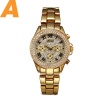 Montre de luxe pour dames iced out watch avec mouvement à quartz